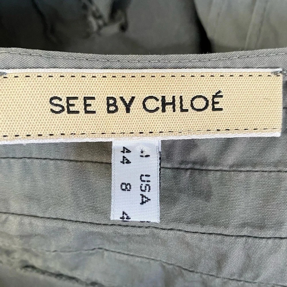 See by Chloe Women’s Blouse top Button side detail - Picture 8 of 12